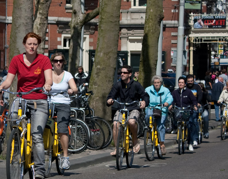 Rent a Bike through Amsterdam
