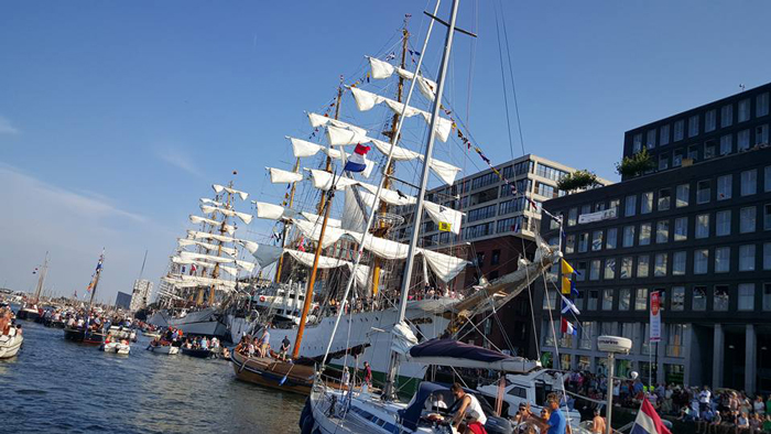 Huge boat at Sail Amsterdam 2025