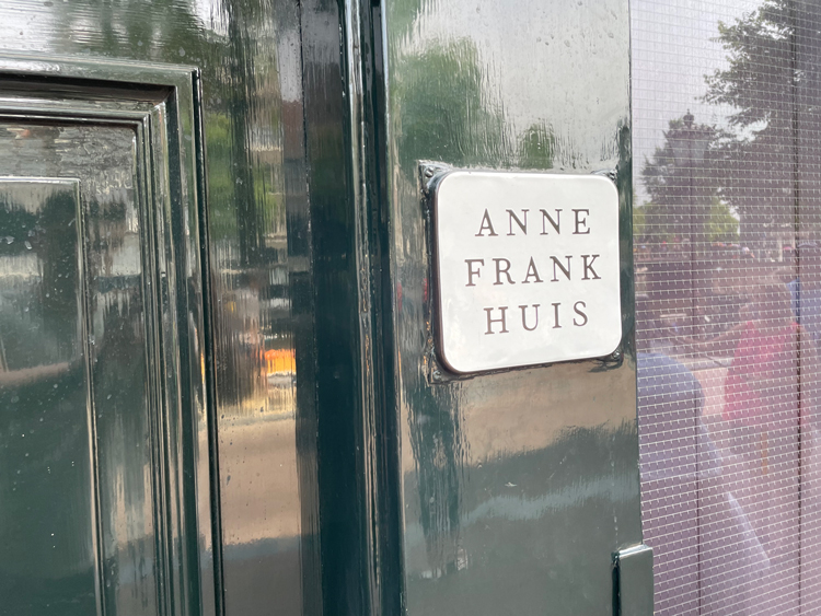 Anne Franks Huis sign
