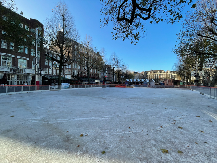 Ice Skating at Rembrandtplein